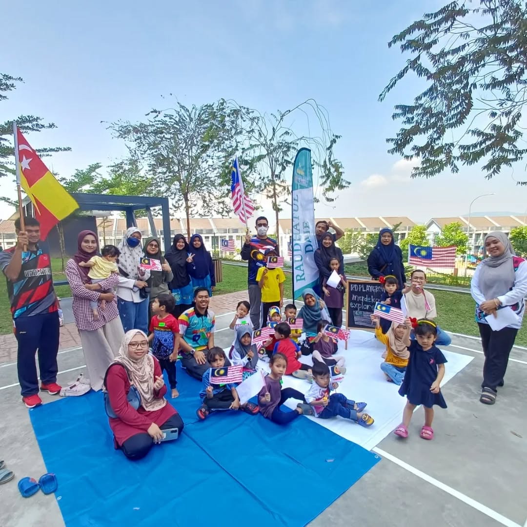 Children learning and playing in modern facilities